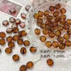 [outono] contas importadas tchecas marrons esmaltadas para joias DIY pulseira colar acessórios com contas