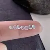 Anillo de Jade Birmano Grado A Cabujón de Cristal de Hielo de Alta Calidad Cara Piedra Suelta Transmisión en Vivo en el Extranjero Más Vendido Anillo de Jade Incrustado