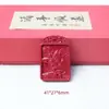Pendente Zaki Lam de Areia de Cristal Vermelho Cinábrio Pingente de Areia de Cristal Vermelho de Alto Teor Pingente de Colar Deusa da Riqueza Feminina Vida Passada e Presente
