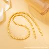 Perla de Imitación de Vidrio de Alta Calidad Shijia 296 Color Oro Claro Agujero Recto Cuentas de Vidrio diy Accesorios de Cuentas Sueltas Hilo de Cuentas para Collar