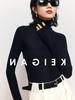 Em Estoque~ Suéter de Malha Base Macio como Nuvem 18 Gauge Sem Costura Cashmere Fino de Luxo Canal Oficial Marca L Italiana