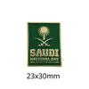 Emblema Nacional Saudita Insígnia Adesivo para Celular Padrão Palmeira e Cimitarra Insígnia de Metal Presente Comemorativo Fonte de Fábrica Transfronteiriça