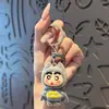 Chaveiro Tendência do Shin-Chan com Corda Trançada, Pingente de Mochila Boneco Shin-Chan, Pingente de Boutique