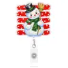Lanyard Acrílico Retráctil con Dibujos Navideños Portapase de Identificación Decoración Festiva Lanyard para Tarjeta de Identificación Fuente Transfronteriza Personalización Directa