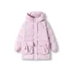 Ropa para Niños Balabala Chaqueta de Plumas para Niñas Abrigo Acolchado para Niños Abrigo Grueso de Invierno Top con Capucha de Textura Dulce