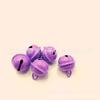 16 MM Pintura Horneada Color Caramelo Color Mascota Campana Redonda Pequeña Accesorios para Llavero DIY Campana Colgante Metálica de Navidad