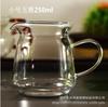 Copo de vidro de borosilicato alto justo copo de vidro resistente ao calor conjunto de chá kung fu utensílios de chá xícara de chá conjunto de chá kung fu chá mar público copo