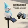 E-Commerce Transfronteiriço Solar à Prova d'Água para Exterior Natal Criativo Fofo Boneco de Neve Resina Decoração de Jardim Decoração de Feriado
