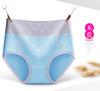 Cueca sexy de cintura média, cor sólida, multicolorida, confortável, feminina, plus size, para gordinhas, fibra, moderna, personalidade