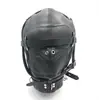 Diretamente do Fabricante: Capacete de Couro SM, Acessório Masculino Ajustável Que Cobre Olhos e Boca, Capacete de Couro para Fantasias de Performance, Imperador Negro