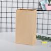 Bolsa de papel kraft desechable para comida de Año Nuevo, con base cuadrada, para llevar, para pan, tostadas, hamburguesas, etc.