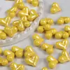 Ding Yi Coloridas Melocotones Pequeños Luna Fría Corazón Electrochapado de Acrílico Cuentas para Pulsera Collar Hecho a Mano DIY Accesorios