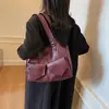 Bolso de Hombro Grande de Gran Capacidad Retro Europeo y Americano Transfronterizo 2026 Nuevo Estilo Bolso Cruzado Patchwork Bolso de Mujer Bolso Tote Simple de Cuero Suave