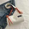 Bolso cruzado de pana de color liso para primavera 2024, bolso de nicho, bolso de hombro, bolso cruzado, bolso cilíndrico para mujer, mochila de marca de moda