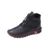Botas de invierno 2024 de talla grande con cabeza redonda, con encaje, planas, de felpa, cálidas y de moda para mujer, de comercio exterior transfronterizo