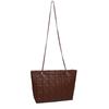 Bolso de Tote Nuevo para Viajes Diarios Gran Capacidad Bolso Sencillo para Mujer Bolso Cruzado con Cadena Prismática Texturizada para Mujer Bolso Cruzado Casual para Mujer
