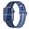 Para Banda de Apple Watch iwatch Color Único y Doble Hebilla de Rayo de Silicona Correa Ultra applewatch 1-8