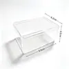Caixa de exposição acrílica transparente, caixa de armazenamento quadrada de plástico PS, capa protetora contra poeira para modelos, vitrine, caixa de embalagem atacado