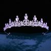 Adereço de Cabeça de Noiva Coreano Novo Vestido de Casamento Vestido de Noite Coroa de Noiva Strass Cristal Aniversário Cerimônia de Maioridade Performance Tiara