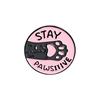 Broche da Série Gato Cartoon Criativo Fofo Fofo Fofo Formato de Gato Redondo Emblema de Metal Personalizado Acessórios Transfronteiriços