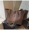Bolso de gran capacidad para mujer, nuevo bolso bandolera sencillo y versátil de 2023, bolso de mano de alta gama para estudiantes universitarios.