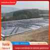 Geomembrana de HDPE preta, filme de polietileno de alta densidade de 0,5 de espessura, membrana impermeável para projeto de conservação de água, geomembrana de superfície rugosa