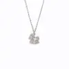 Plata de Ciudad Plata S925 Moissanita de 0.5 Quilates Colgante de Caballo Collar para Mujeres, Cadena para Clavícula con Colgante de Caballo Pequeño Full Diamond de Lujo Ligero a la Moda Venta al por Mayor