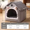 Casa de Gato Ninho de Gato de Inverno Casa de Gato Totalmente Fechada Abrigo de Inverno para Gato Casa para Animal de Estimação Casa para Cachorro de Estimação