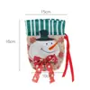 Novas Decorações de Sacola de Maçã de Natal, Saco de Presente de Linho com Desenhos do Papai Noel e Boneco de Neve, Sacola de Doces, Sacola de Presente