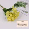 Flores Artificiales, Narcisos, Lirios, Flores de Seda, Decoración del Hogar, Sala de Estar, Mesa de Comedor, Mesa de Café, Ramo, Decoración de Mesa, Fondo de Flores Falsas para Boda