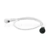 Cabo de Alimentação DC5521 Angulado 90 Graus Tipo Mola DC Conector Fêmea para Conector Macho DC5521