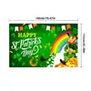 Artículos Populares para St. Día de San Patricio: Fondo de Decoración para Festival Irlandés, Tela Colgante de Decoración para Fiesta Irlandesa Transfronteriza, Pancarta de Montaje de Escena