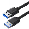 Cable de datos USB 3.0 A macho a A macho, enfriador de laptop de alta velocidad, computadora, disco duro móvil y cable de conexión para decodificador