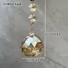 Cortina de Cuentas Colgantes de Cristal Cortina de Puerta Decoración Cadena de Cuentas para Boda Bola de Cristal con Cuentas Tira Larga de Iluminación Accesorios DIY