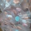 Mini esponja para el pulgar, esponja con cojín de aire, esponja correctora con forma de gota de agua, esponja de doble uso para uso seco y húmedo.
