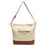 Bolso Casual de Gran Capacidad para Mujer 2025 Nuevo Popular Versátil Bolso de Hombro de Lona Estilo Popular de Celebridad de Internet Bolso Cruzado Tipo Cubo