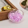 Acrílico a óleo contas bolha luminosas chaveiro de amor pingente de carro acessórios de chaveiro presentes requintados atacado