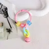 Llavero colgante de celebridad de Internet cadena de color DIY llavero decoración corazón de niña accesorios para mochila de estudiante adornos