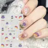 Adesivos de Unha Infantis, Adesivos de Nail Art Não Tóxicos para Meninas, Arco-Íris Dopamina 2026 Novos Autoadesivos Decorações Sem Cozimento