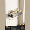 Estante de Almacenamiento para Cocina Sin Taladro Montado en Pared Estante para Especias Multifuncional Montado en Pared Botella y Frasco para Condimentos Estantes de Almacenamiento Removibles y Lavables