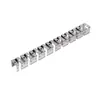 Tira de Luz de Silicona Esqueleto de Dragón Hebilla Flexible Clip de Acero Inoxidable Forma Doblable Ferretería Luminarias