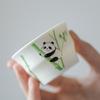 Moji Lu Qingde designer Panda série de chá doméstico xícara de chá de kung fu conjunto de chá Jade lama chá branco único Xícara