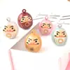 Estilo japonés y viento multicolor división Yin y Yang Efecto ojo de gato de sueño de Dharma Piano de agua Campana campana de cobre totalmente cerrada Campana basculante
