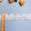 Código de Barras de Seda de Leche 4.5cm Accesorios de Modificación de Prendas Encaje Calado Encaje Lolita Cortina DIY para Mujer