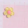 Gelo transparente de cinco pétalas flor DIY creme cola acessórios de resina artesanal hairpin hairband buraco sapato fivela patch