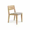 Mesas y Sillas de Teca para Exteriores para Ocio en el Patio, Jardín de Villa al Aire Libre, Juego para Balcón Exterior, Muebles Impermeables y Resistentes al Sol