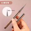 Terno de caneta para unhas cor de arma transfronteiriça, caneta de puxar fototerapia com haste de metal japonesa, construção de caneta de puxar pintada, conjunto completo atacado