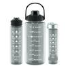 Vaso de agua de gran capacidad unisex vaso con boquilla botella de agua para exteriores botella de agua deportiva vaso de plástico resistente a altas temperaturas juego de tres piezas