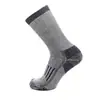 Calcetines térmicos gruesos hechos a medida transfronterizos, calcetines deportivos de lana para senderismo para hombres y mujeres, absorbentes de sudor, antibacterianos, resistentes al olor, calcetines cálidos de media pantorrilla