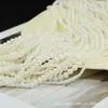 Alto Brilho ABS Imitação Pérola Off-White Branco Puro Perfurado Pérola Joias Acessórios de Vestuário Acessórios de Pérola com Furo Reto Atacado